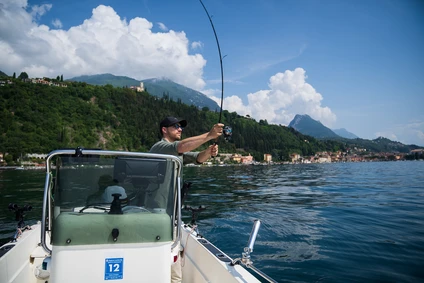 Boat fishing on Lake Garda with a professional guide 5