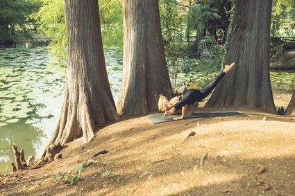 Lezione individuale di Hatha yoga relax a Moniga del Garda 4
