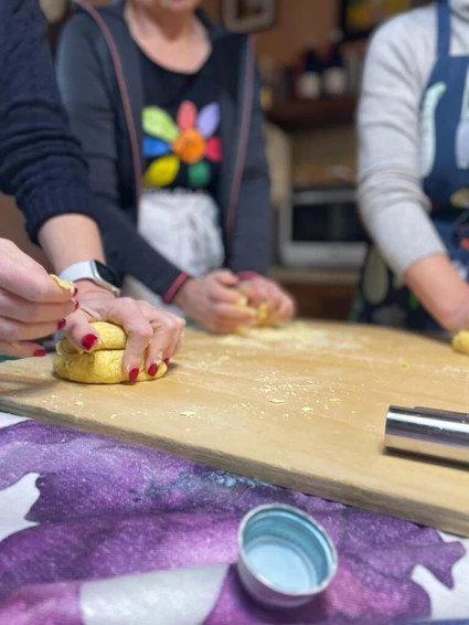 Family cooking lesson at Desenzano del Garda