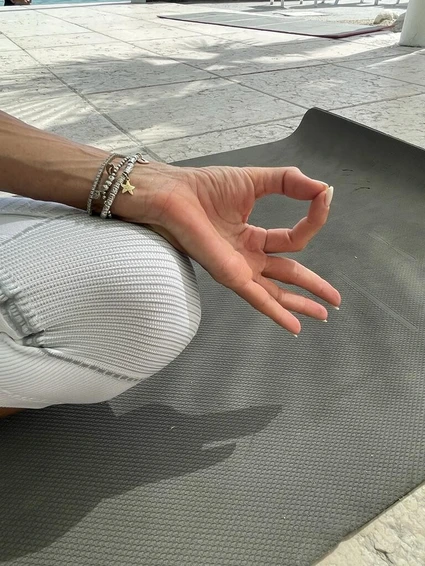 Morning yoga at a renowned lido in front of Lake Garda 4