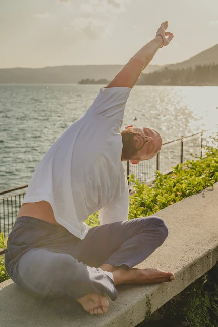 Lezione individuale di yoga in limonaia al Lago di Garda 1