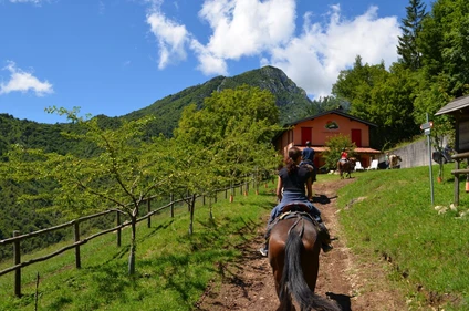 Horse riding at Lake Garda with food tasting 10