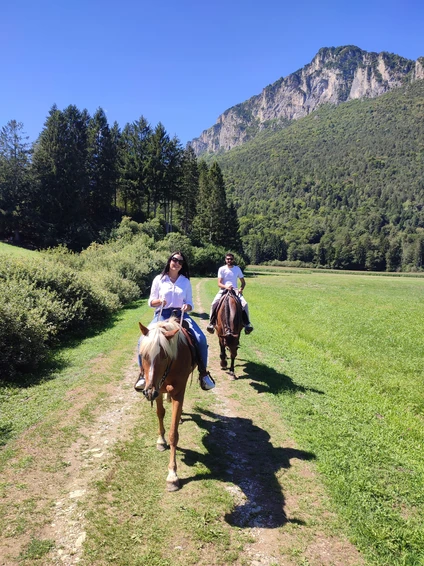 3-hour horseback ride through nature and historic villages in the Trentino Dolomites 5
