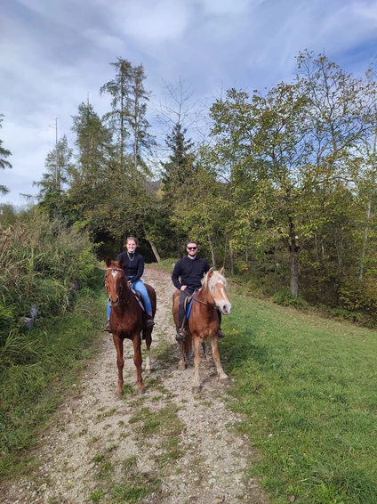 3-hour horseback ride through nature and historic villages in the Trentino Dolomites 2