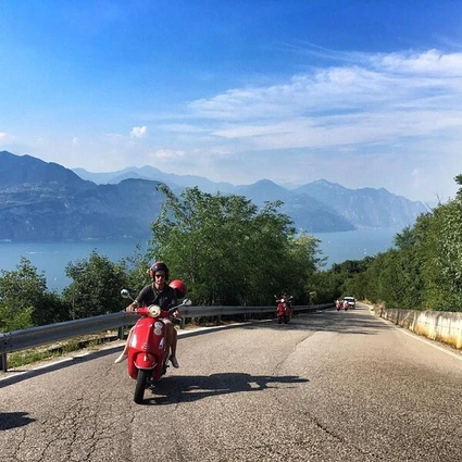 Discovering the four Lakes on a Vespa from Riva del Garda 6