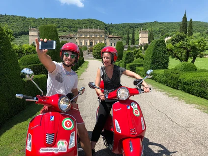 Vespa tour of Lake Garda with culinary stops and unique views 1
