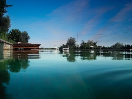 Degustazione vino e pranzo alla piscina bio naturale sul Lago di Garda